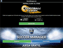 Tablet Screenshot of es-ar.soccermanager.com