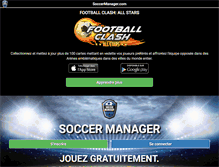 Tablet Screenshot of fr.soccermanager.com