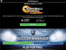 Tablet Screenshot of da-dk.soccermanager.com