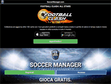 Tablet Screenshot of it.soccermanager.com