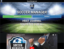 Tablet Screenshot of cs-cz.soccermanager.com